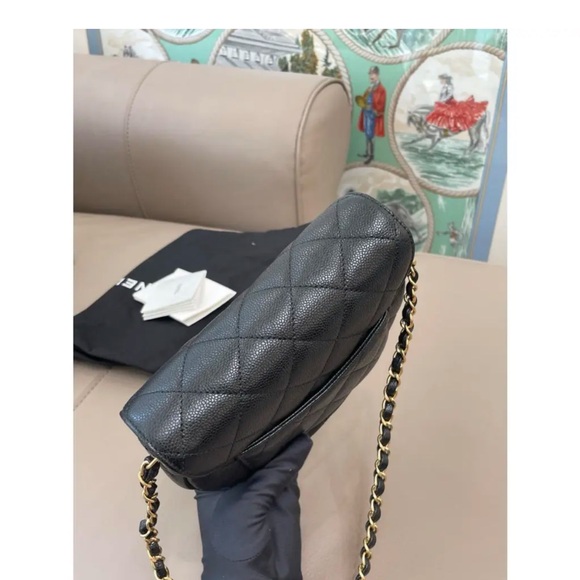 CHANEL Black Quilted Crossbody Bag - Picture 11 of 15